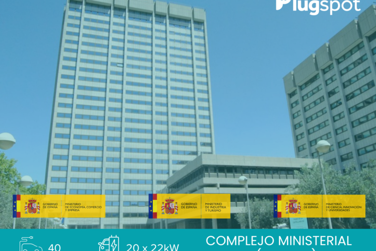 Plugspot será responsable de la gestión y mantenimiento de los puntos de recarga de las sedes de los ministerios de Economía, de Industria y Turismo, y de Ciencia